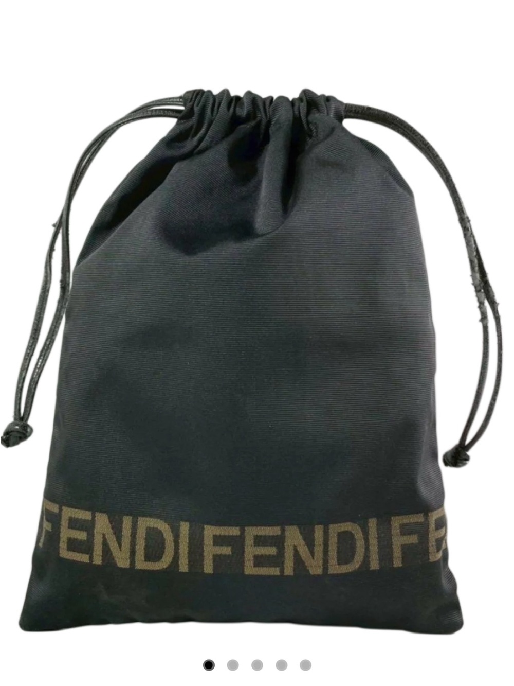 Fendi Black Drawstring Bag